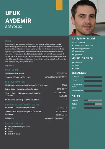 Sosyolog Cv Örnekleri cv indir